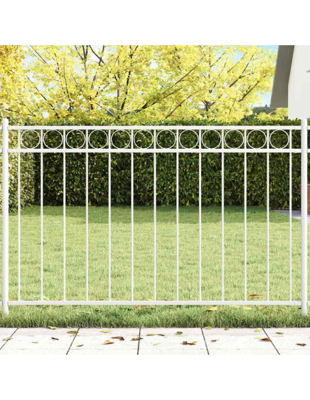 Elemento Recinzione Assen Bianco 170 x 80 cm Acciaio