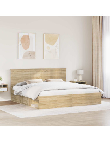 Struttura del letto Sonoma 200 x 200 cm Pino massello