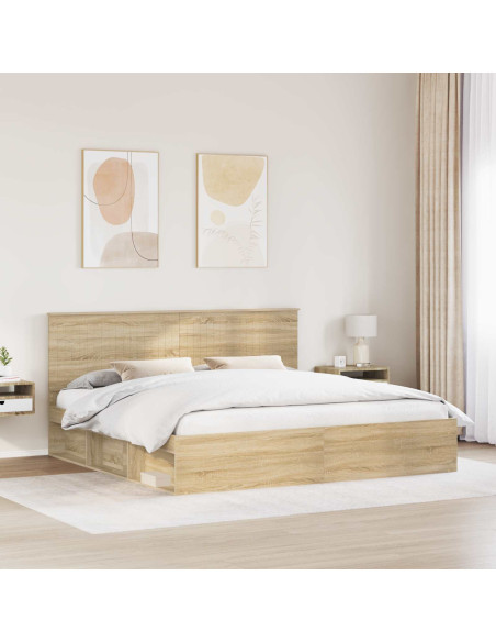 Struttura del letto Sonoma 200 x 200 cm Pino massello