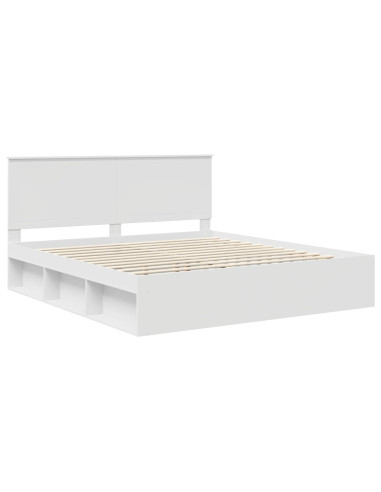 Struttura del letto Bianco 180 x 200 cm Pino massello