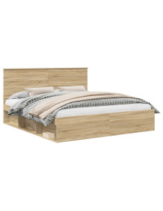 Struttura del letto Sonoma 180 x 200 cm Pino massello 2