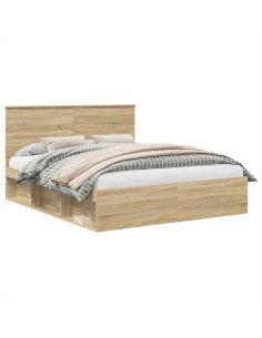 Struttura del letto Sonoma 160 x 200 cm Pino massello 2