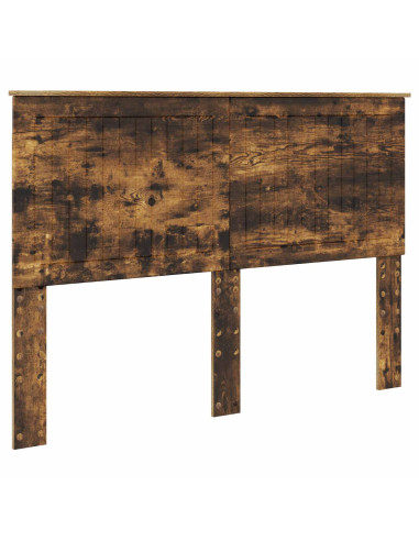Struttura del letto Rovere fumé 140 x 200 cm Pino massello