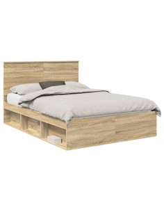 Struttura del letto Sonoma 140 x 190 cm Pino massello 2