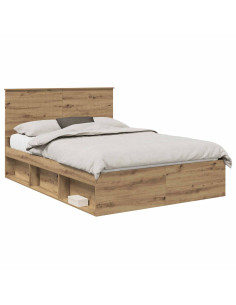 Struttura del letto Rovere Artigianale 135 x 190 cm 2