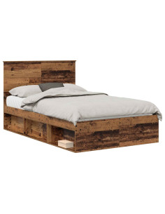 Struttura del letto Legno vecchio 120 x 200 cm Pino massello 2