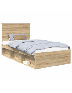 Struttura del letto Sonoma 100 x 200 cm Pino massello 2