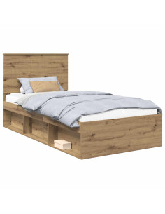 Struttura del letto Rovere Artigianale 100 x 200 cm 2