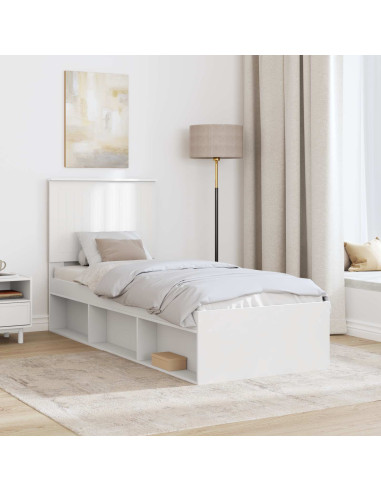 Struttura del letto Bianco 75 x 190 cm Pino massello
