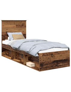 Struttura del letto Legno vecchio 75 x 190 cm Pino massello 2