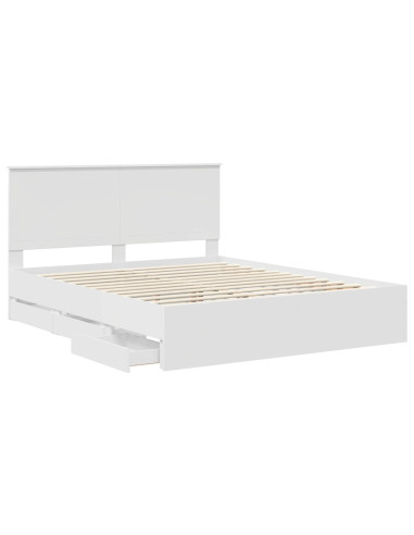 Struttura del letto Bianco 160 x 200 cm Legno Ingegnerizzato