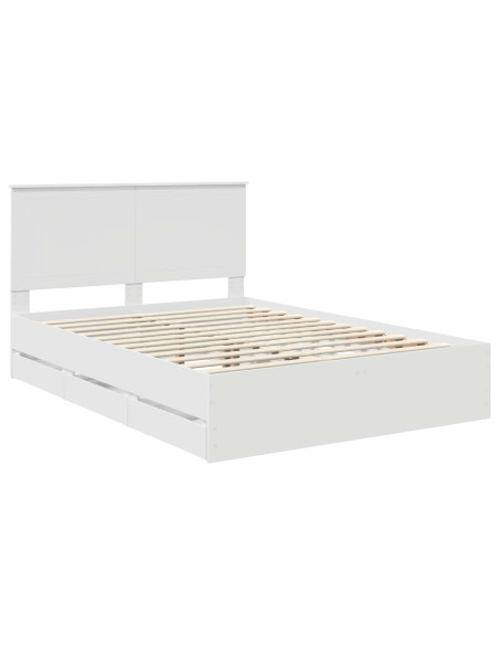 Struttura del letto Bianco 140 x 200 cm Legno Ingegnerizzato