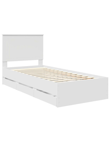 Struttura del letto Bianco 90 x 190 cm Legno Ingegnerizzato