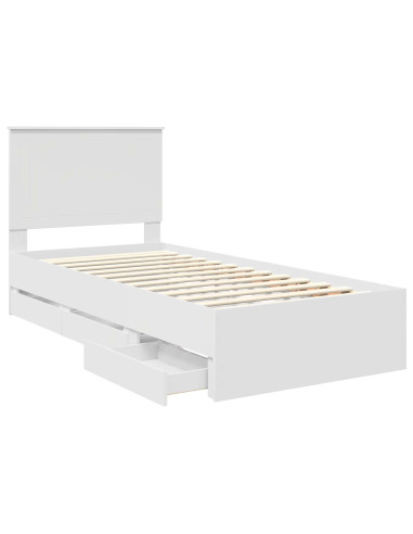 Struttura del letto Bianco 90 x 190 cm Legno Ingegnerizzato