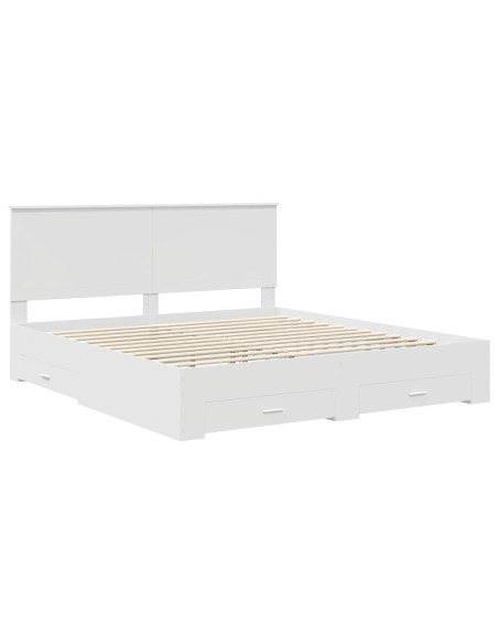 Struttura del letto Bianco 180 x 200 cm Legno multistrato
