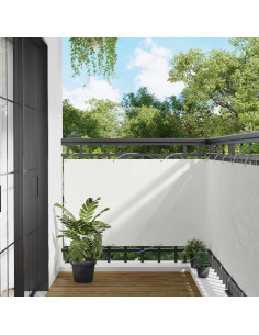 Schermo da balcone Bianco 100 x 700 cm Tessuto Oxford
