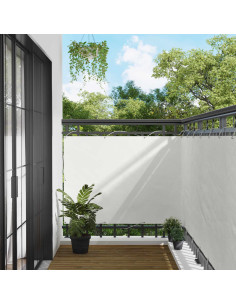 Schermo da balcone Bianco 110 x 700 cm Tessuto Oxford