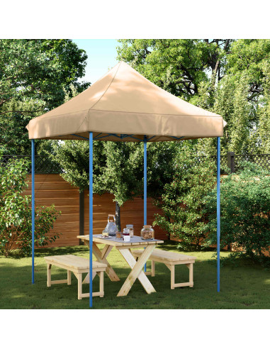 Tenda Party Beige 200 x 200 x 306 cm Tessuto Oxford