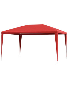 Tenda Party Rosso 400 x 300 x 255 cm PE e Acciaio