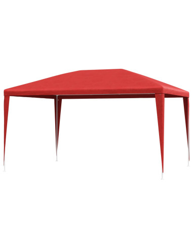 Tenda Party Rosso 400 x 300 x 255 cm PE e Acciaio