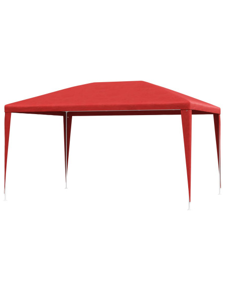 Tenda Party Rosso 400 x 300 x 255 cm PE e Acciaio