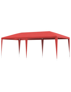 Tenda Party Rosso 600 x 300 x 255 cm PE e Acciaio
