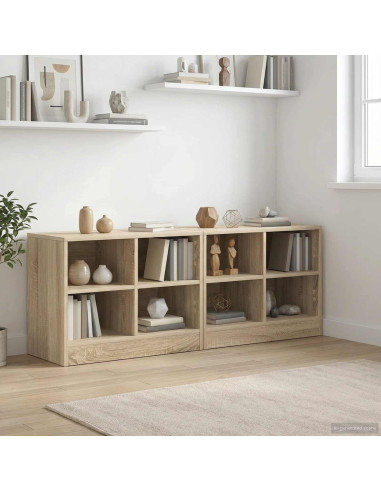 Armadietto per letto 2 pcs Rovere Sonoma 66 x 33 x 48 cm