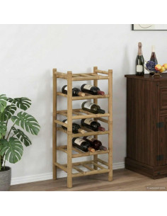 Portabottiglie Naturale 32,5 x 29,5 x 72 cm Bambù