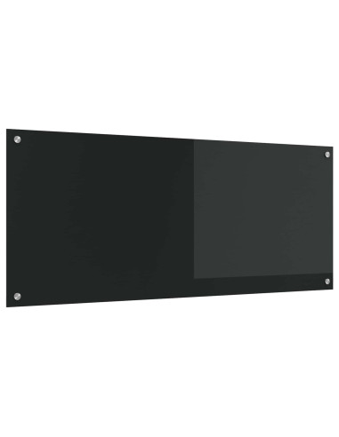Schienale da cucina Nero 120 x 50 cm vetro temperato