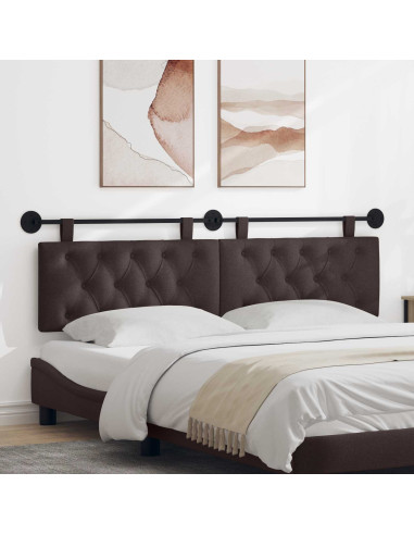 Testata appesa Marrone Scuro 170 x 55 x 7 cm Tessuto