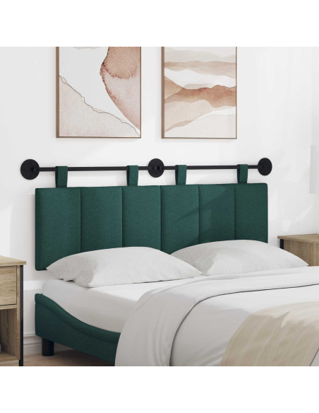 Testata appesa Rigato Verde Scuro 150 x 55 x 5 cm Tessuto
