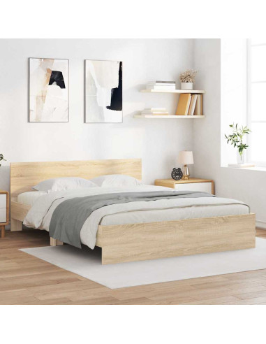 Struttura del letto Sonoma 152 x 203 cm Legno multistrato