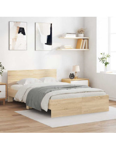 Struttura del letto Sonoma 137 x 190 cm Legno multistrato