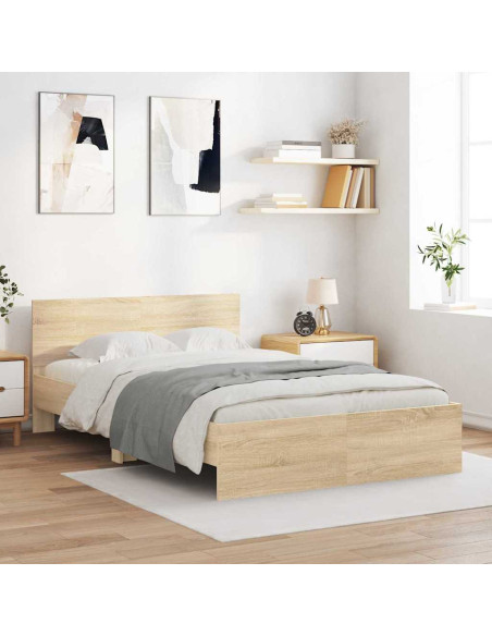 Struttura del letto Sonoma 137 x 190 cm Legno multistrato