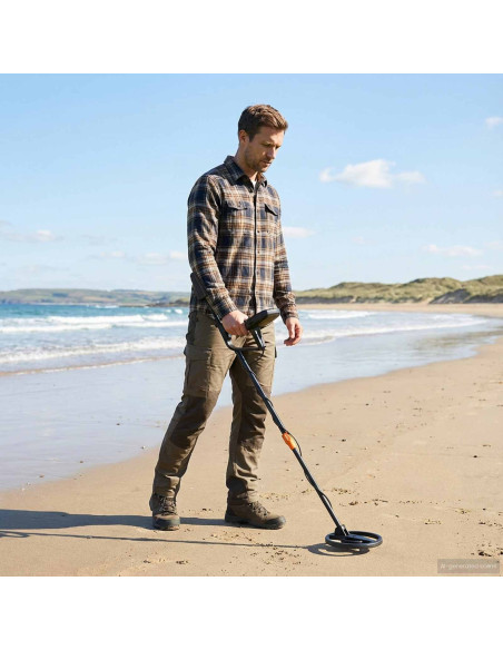 Metal Detector con Display LCD 3 Modelli 19 cm Bobina Nero