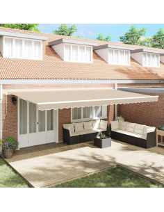 Telo di ricambio per tenda da sole Beige 580 x 345 cm