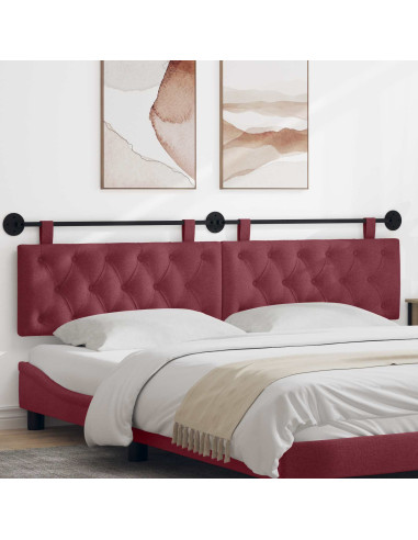 Testata appesa Rosso Vino 210 x 55 x 7 cm Tessuto