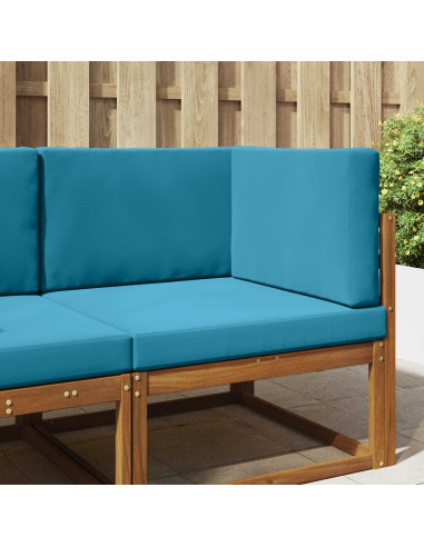 Cuscino per divano da esterno 3 pcs Blu Reale Poliestere