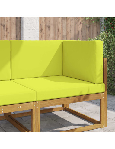 Cuscino per divano da esterno 3 pcs Verde Poliestere