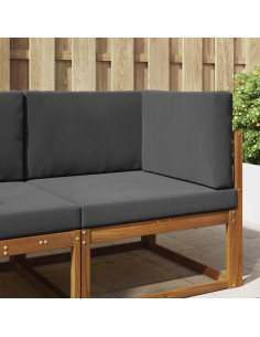 Cuscino per divano da esterno 3 pcs Antracite Poliestere