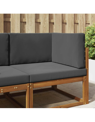 Cuscino per divano da esterno 3 pcs Antracite Poliestere