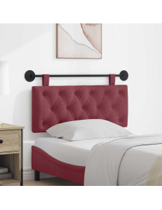 Testata appesa Rosso Vino 110 x 55 x 7 cm Tessuto