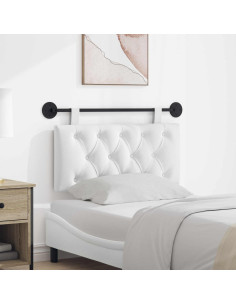 Testata appesa Bianco 100 x 55 x 7 cm Tessuto