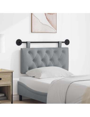 Testata appesa Grigio chiaro 100 x 55 x 7 cm Tessuto