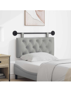 Testata appesa Grigio Nuvola 100 x 55 x 7 cm Tessuto