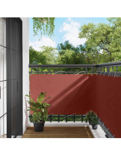 Schermo da balcone Terracotta 100 x 600 cm Tessuto Oxford