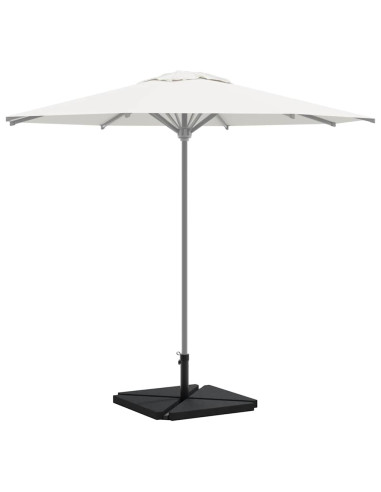 Set Base per Ombrellone da Giardino 5 pz in Granito e Acciaio