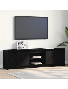 Unità TV 2 pcs Nero 180 x 34 x 50 cm Legno multistrato