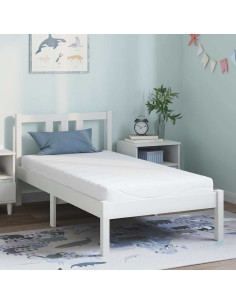 Materasso Bianco 80 x 160 cm Tessuto Jacquard