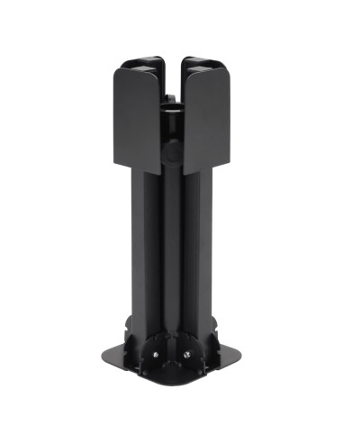 Base Pieghevole Ombrellone Palo Ø38/48 mm Nero Lucido Acciaio